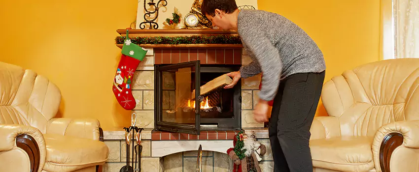 Rusted Metal Fireplace Restoration in Seabrook, Maryland